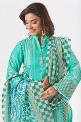 3 Piece Unstitched Printed Lawn Suit CLP-52104