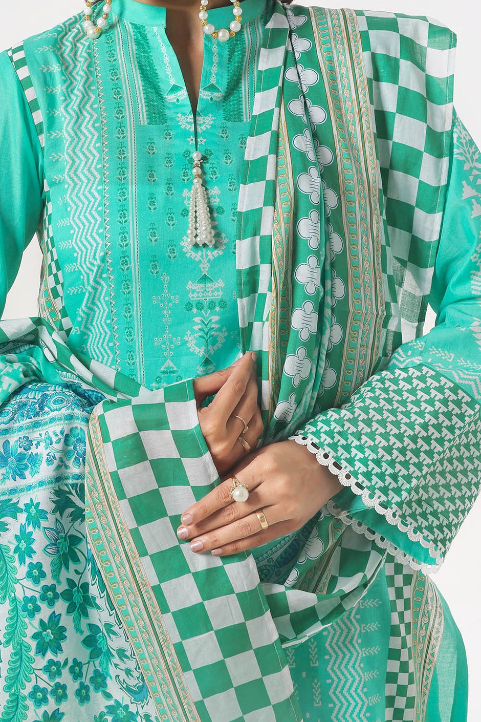 3 Piece Unstitched Printed Lawn Suit CLP-52104