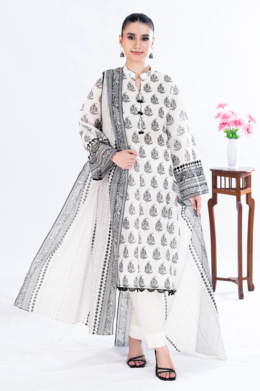 3 Piece Unstitched Printed Lawn Suit CLP-52108