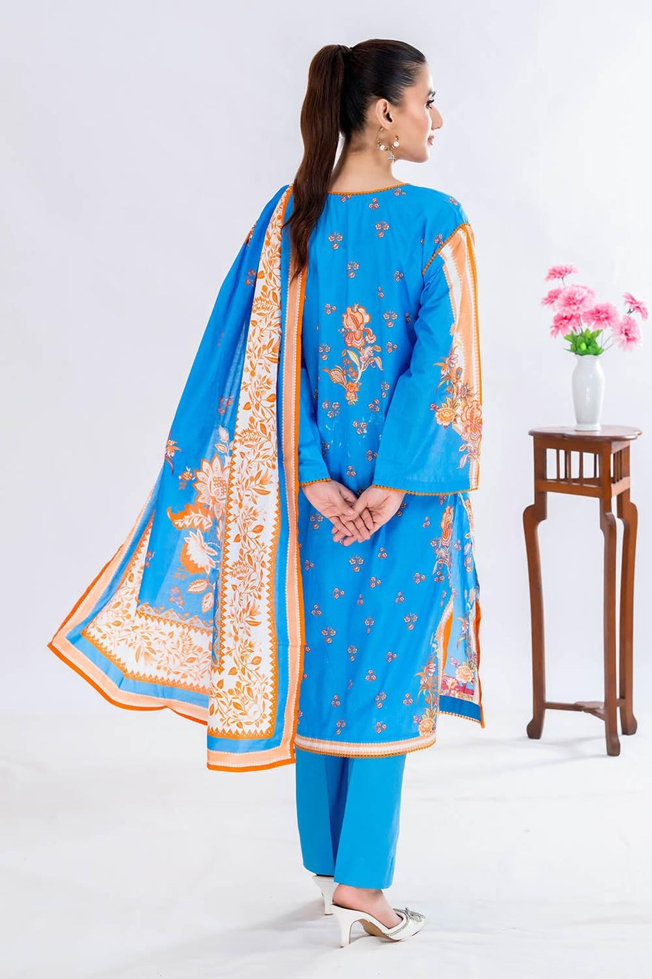 3 Piece Unstitched Printed Lawn Suit