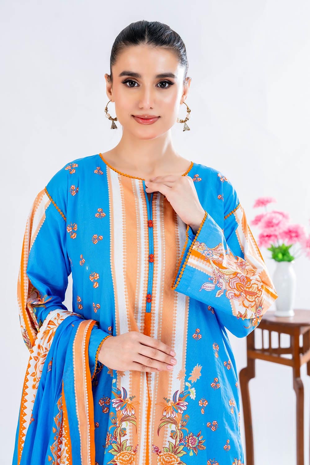 3 Piece Unstitched Printed Lawn Suit CLP-52110