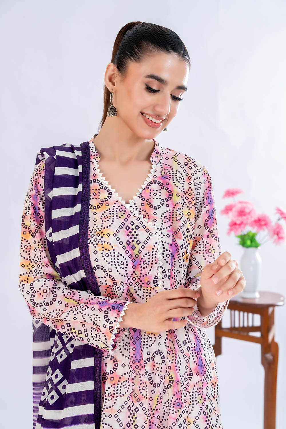 3 Piece Unstitched Printed Lawn Suit CLP-52118