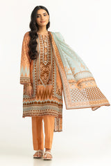3 Piece Unstitched Printed Lawn Suit SD-42071