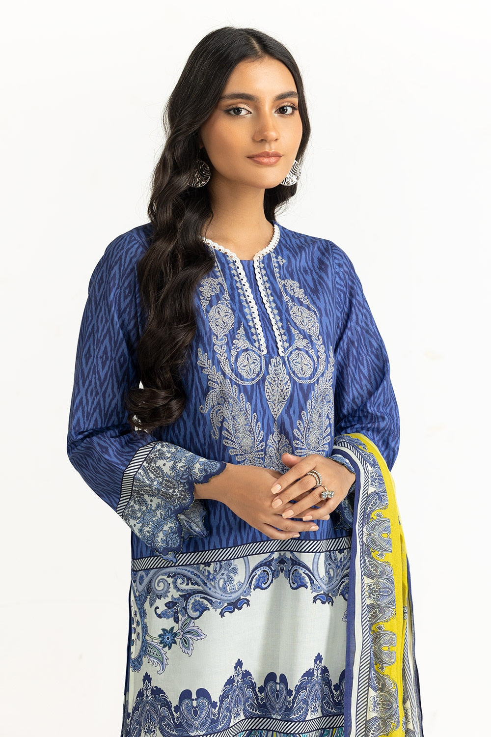 3 Piece Unstitched Printed Lawn Suit