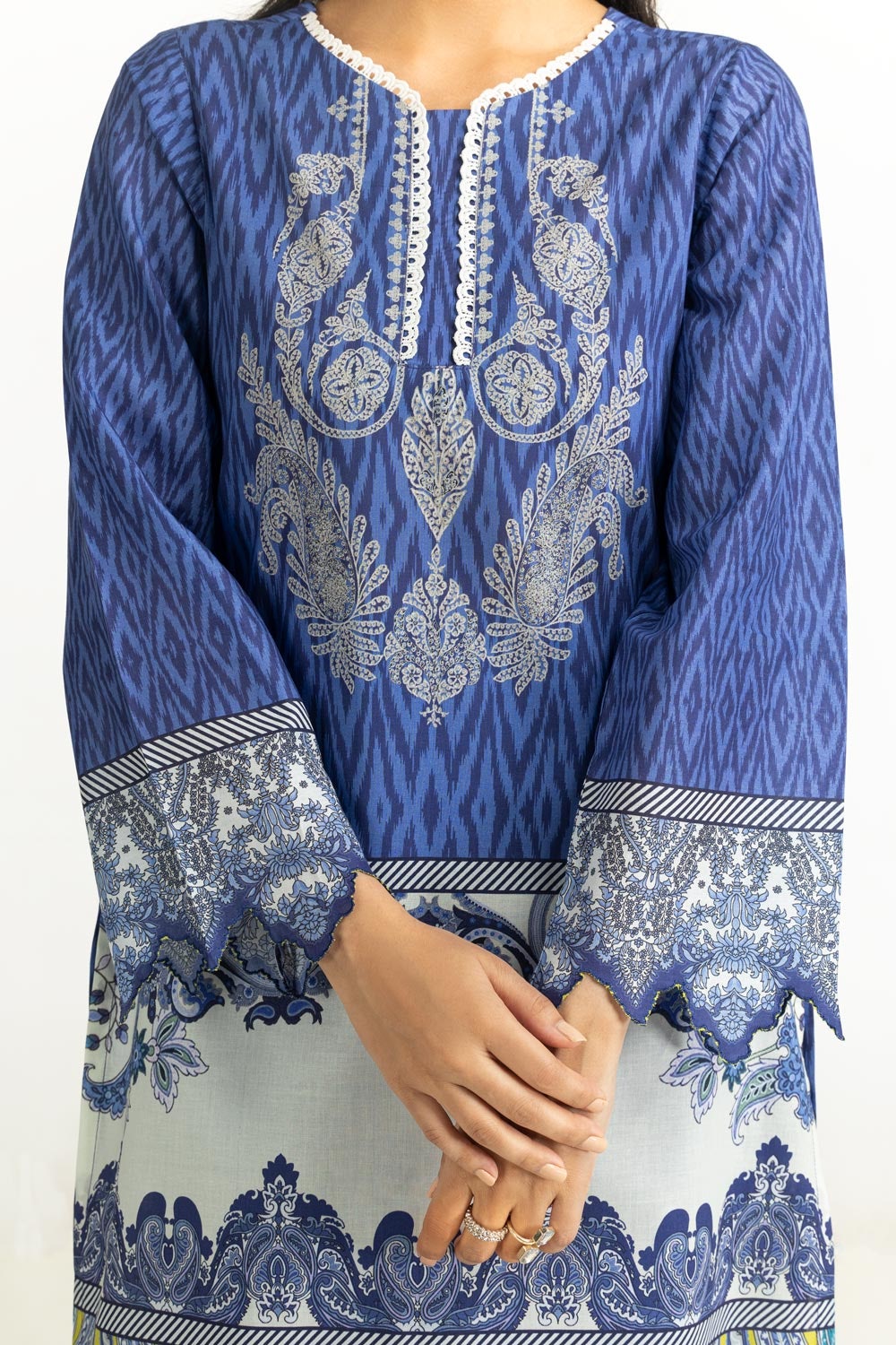 3 Piece Unstitched Printed Lawn Suit