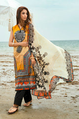 3 Piece Unstitched Printed Lawn Suit SD-42125