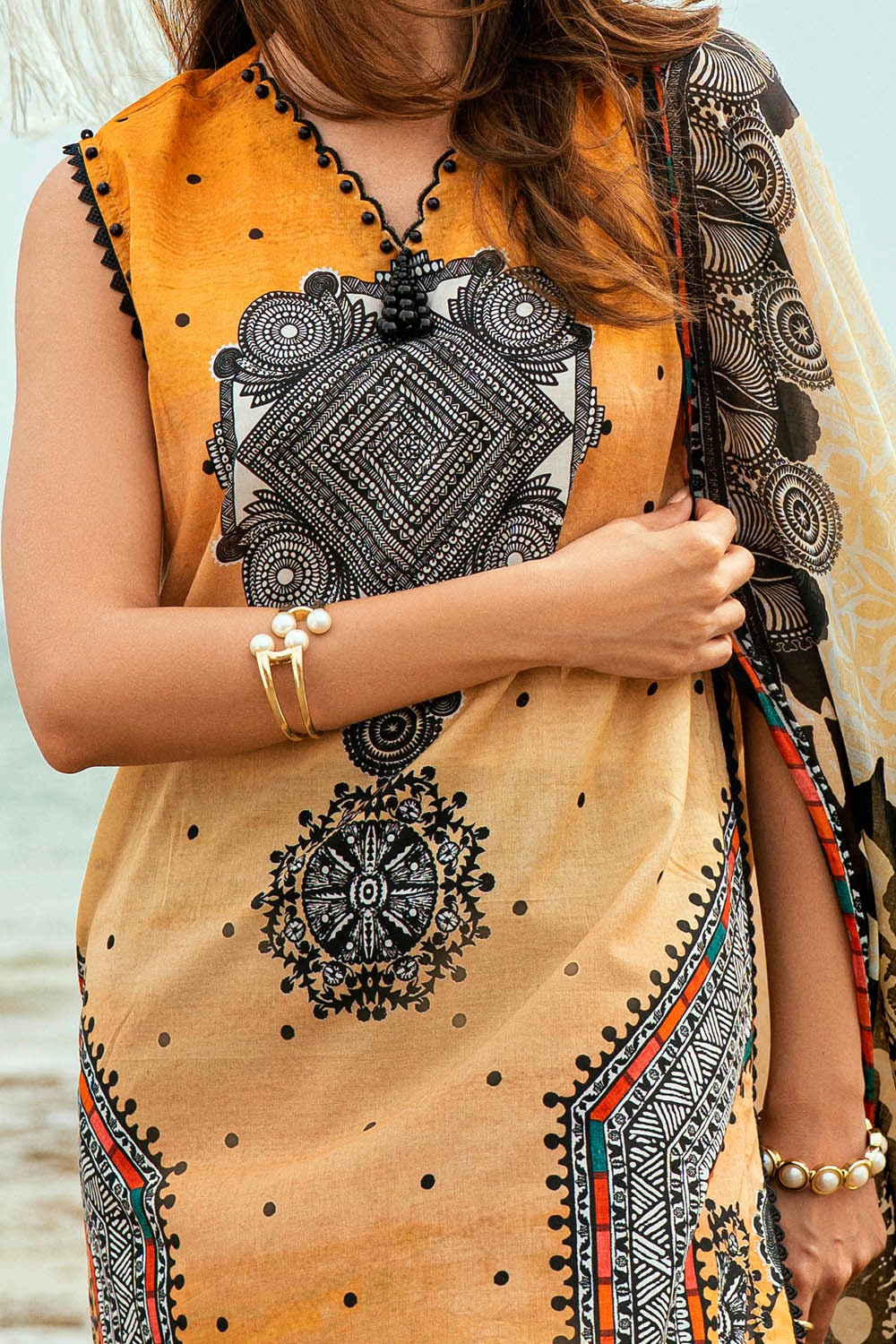3 Piece Unstitched Printed Lawn Suit SD-42125