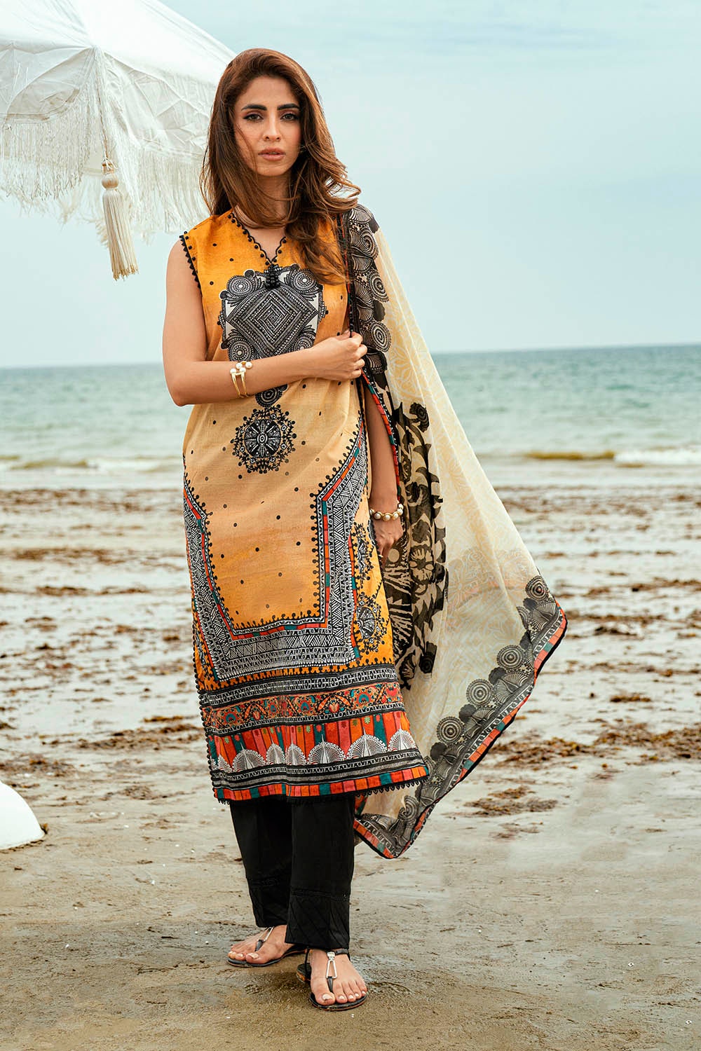 3 Piece Unstitched Printed Lawn Suit SD-42125