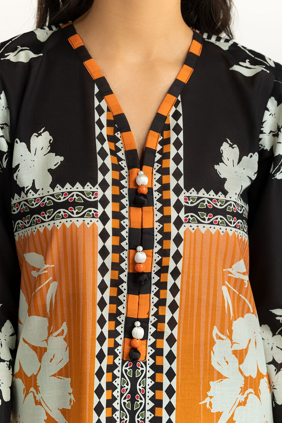 3 Piece Unstitched Printed Lawn Suit