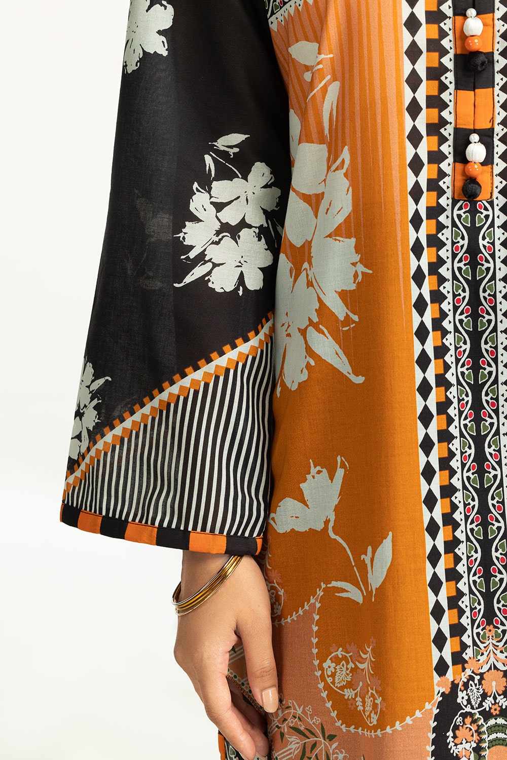 3 Piece Unstitched Printed Lawn Suit