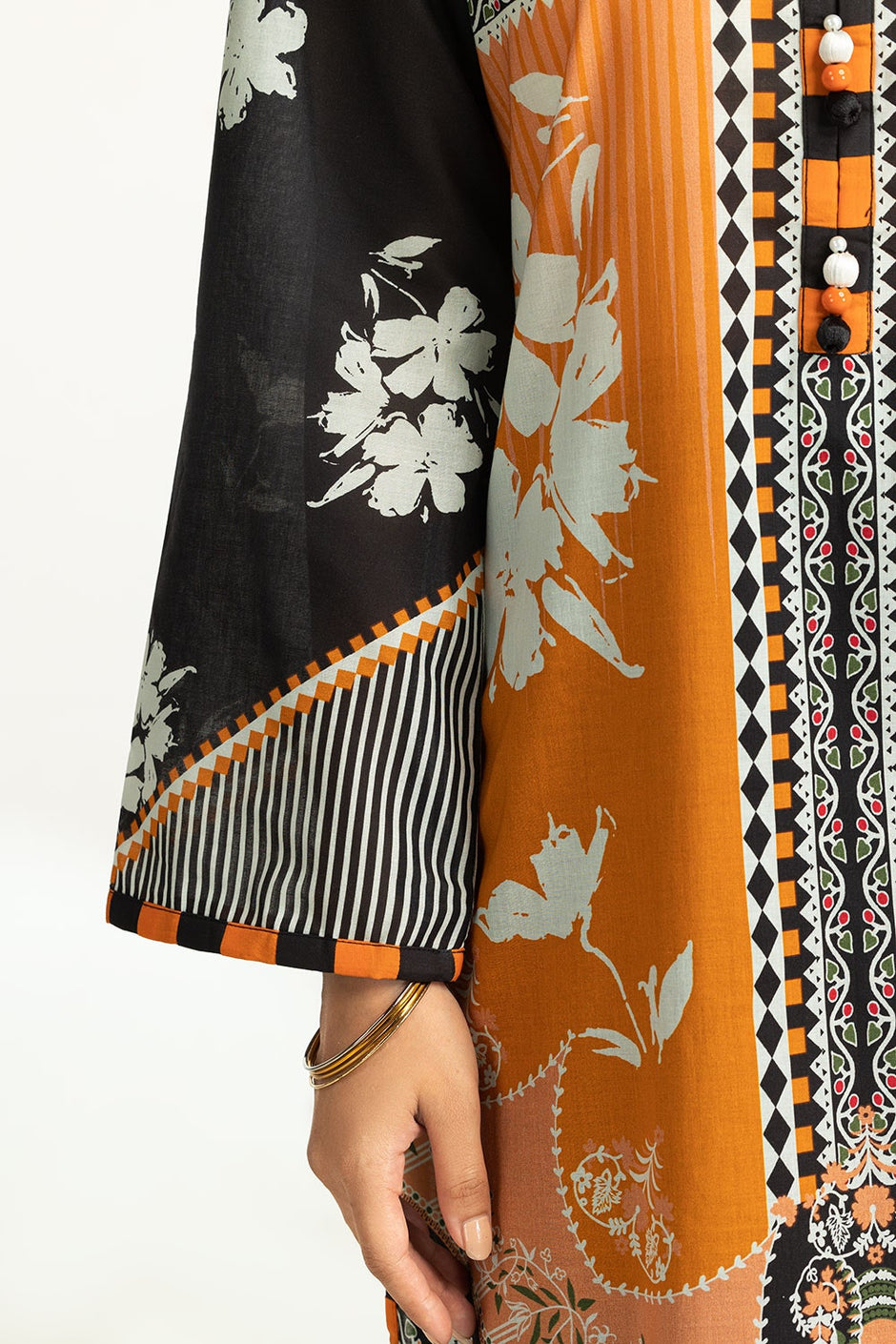 3 Piece Unstitched Printed Lawn Suit