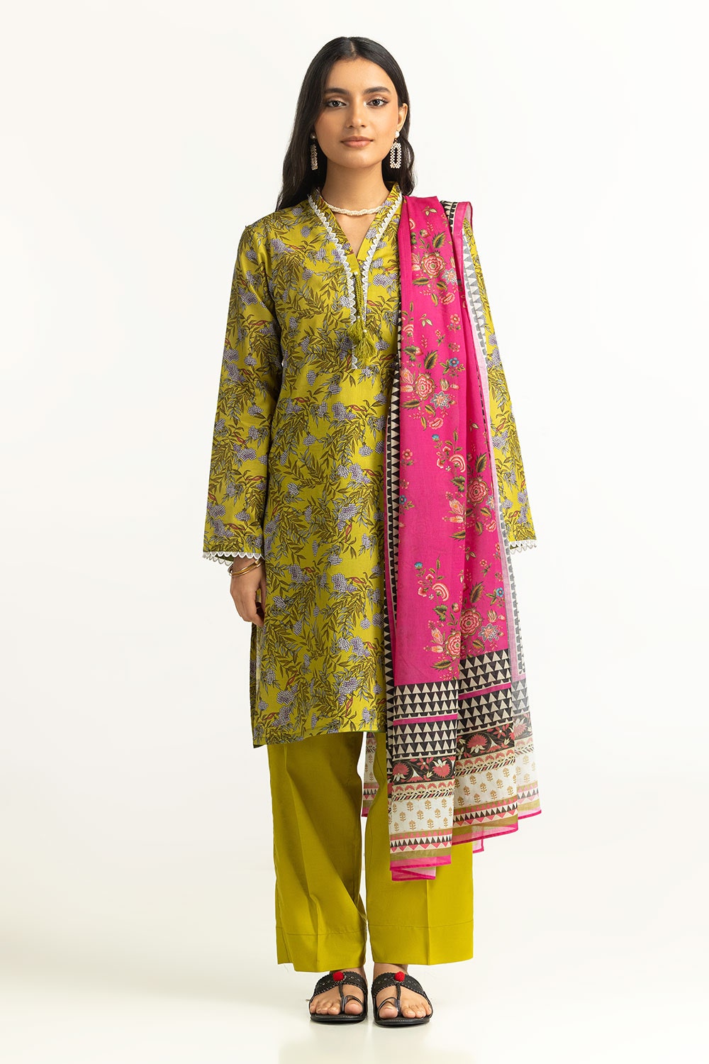 3 Piece Unstitched Printed Lawn Suit SD-42156