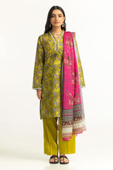 3 Piece Unstitched Printed Lawn Suit SD-42156