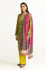 3 Piece Unstitched Printed Lawn Suit SD-42156