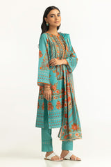 3 Piece Unstitched Printed Lawn Suit SD-42157