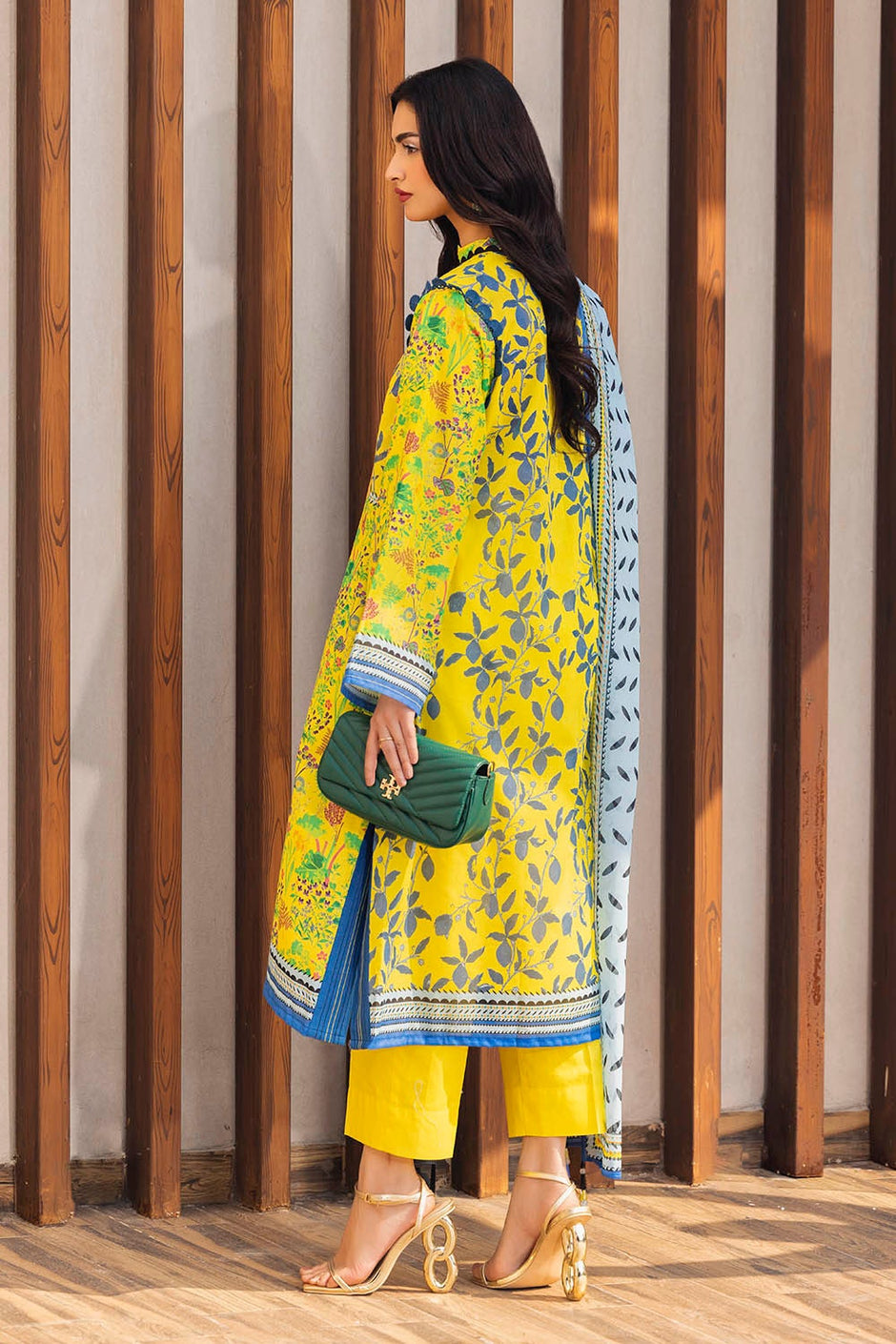 3 Piece Unstitched Printed Lawn Suit