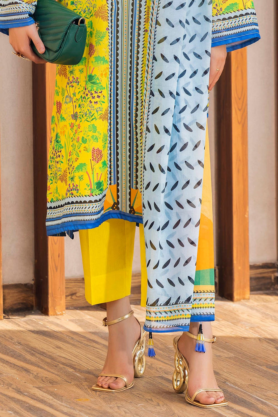 3 Piece Unstitched Printed Lawn Suit