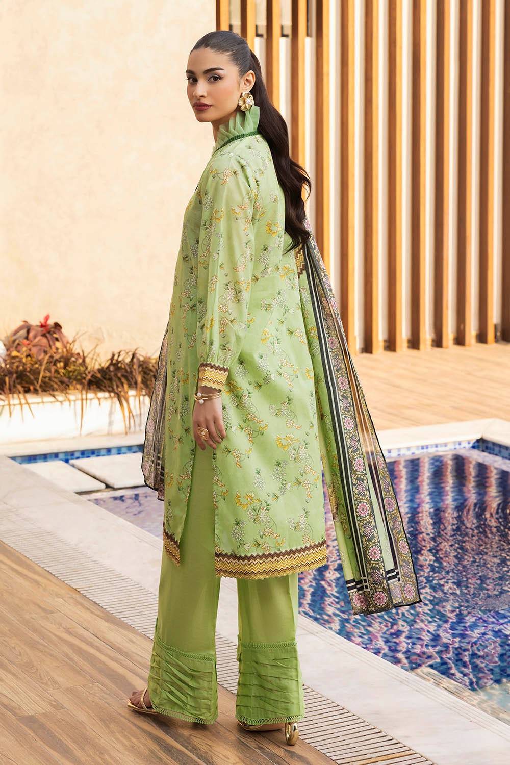 3 Piece Unstitched Printed Lawn Suit SD-52057