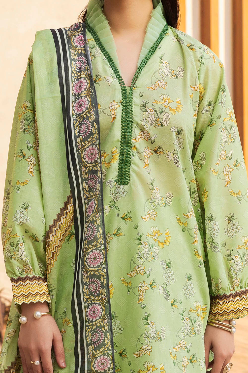 3 Piece Unstitched Printed Lawn Suit SD-52057