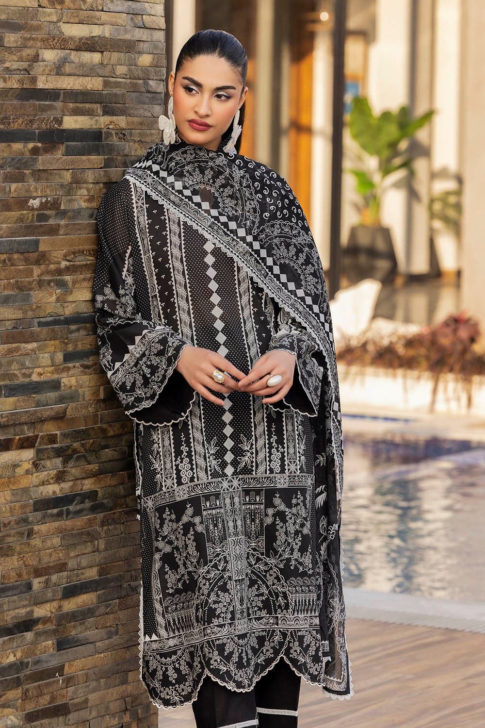 3 Piece Unstitched Printed Lawn Suit SD-52059