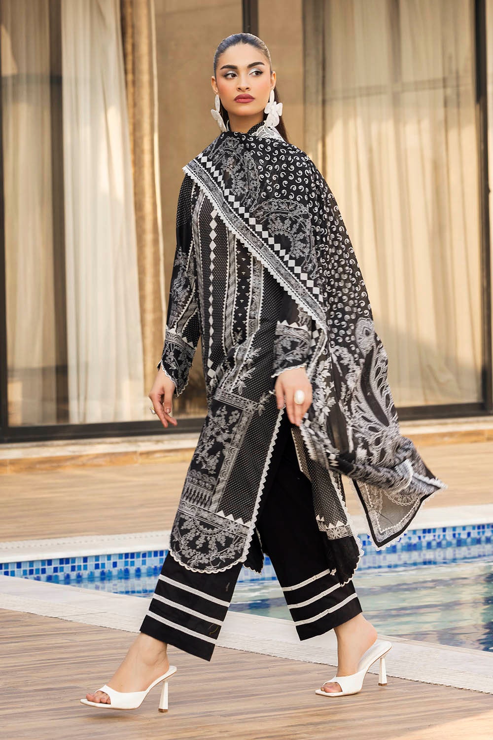 3 Piece Unstitched Printed Lawn Suit SD-52059