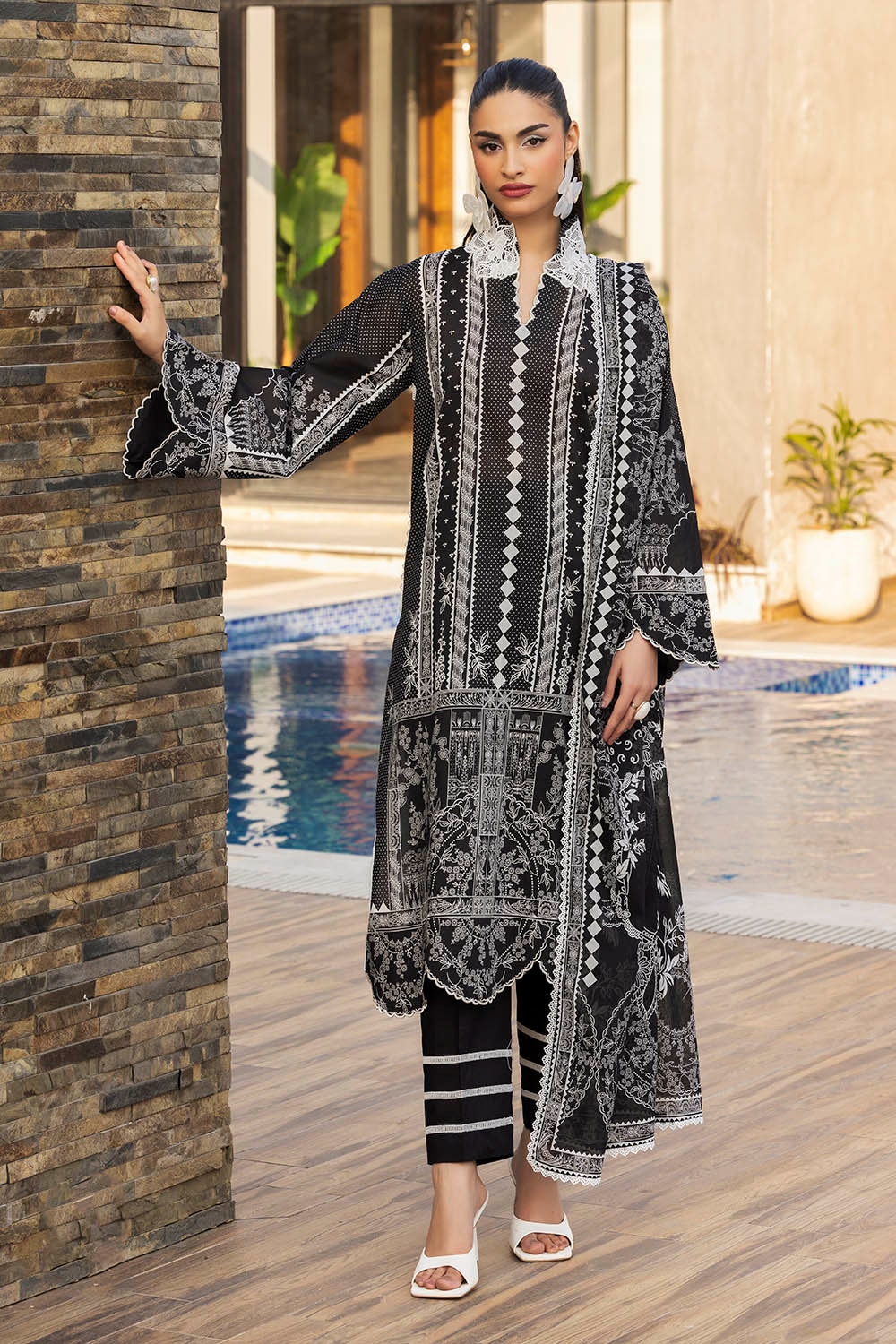 3 Piece Unstitched Printed Lawn Suit SD-52059