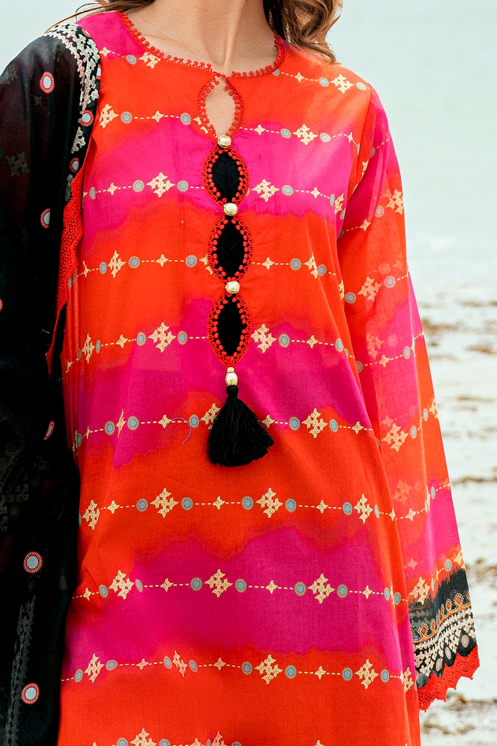 3 Piece Unstitched Printed Lawn Suit SD-52072