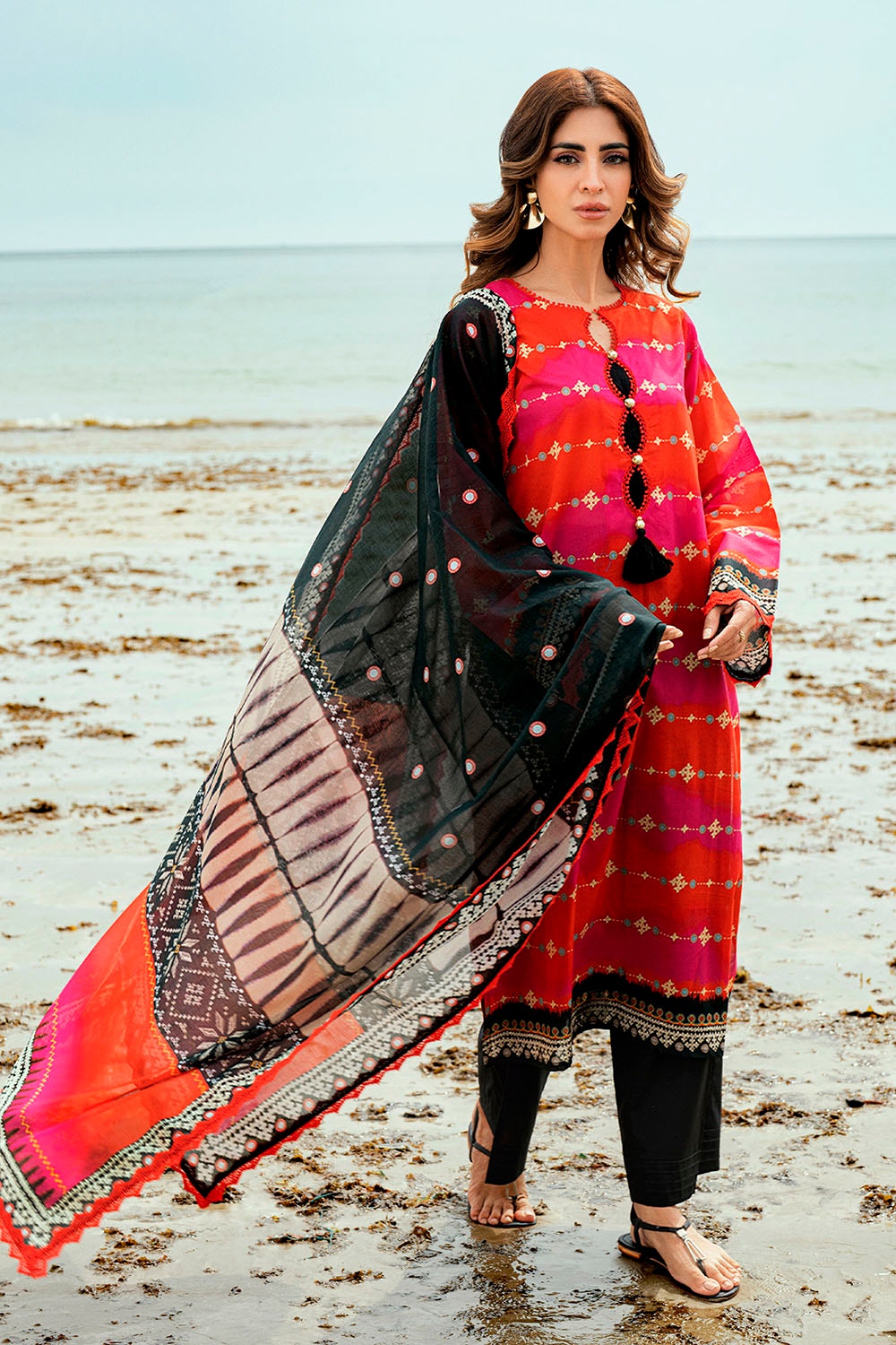 3 Piece Unstitched Printed Lawn Suit SD-52072