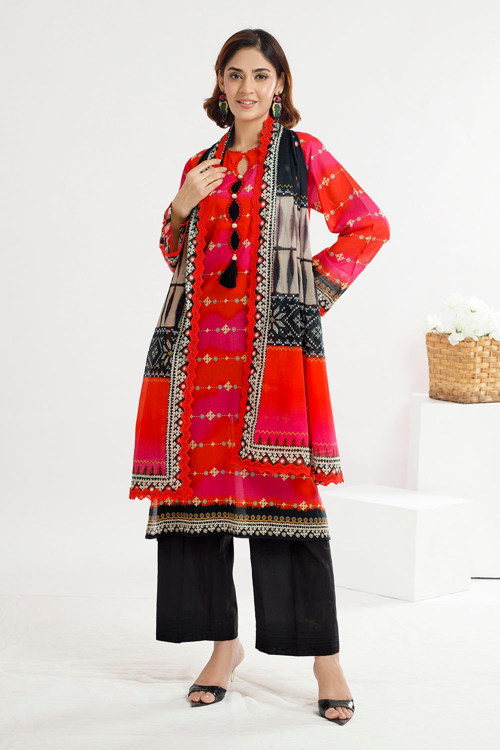 3 Piece Unstitched Printed Lawn Suit SD-52072