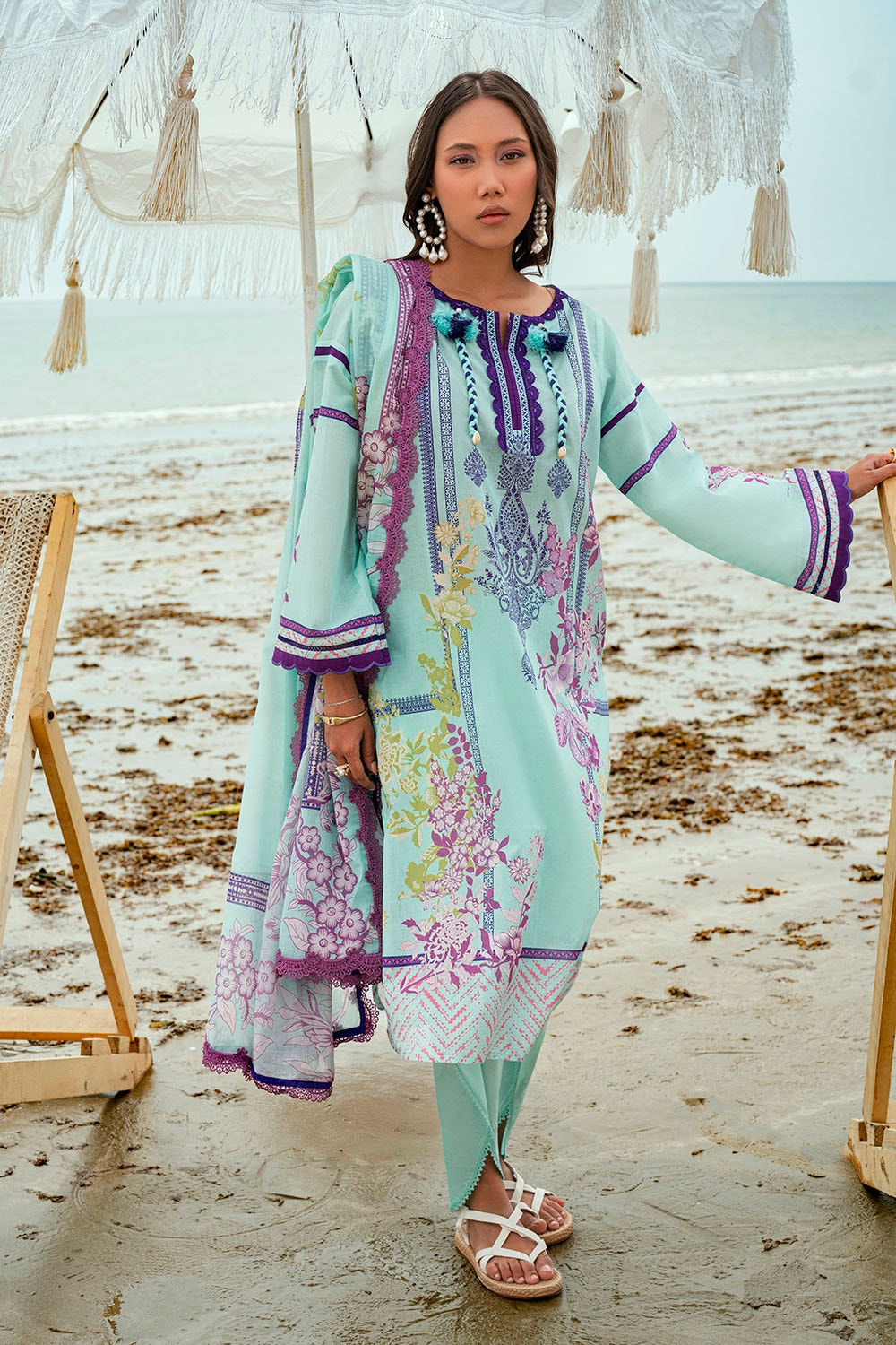 3 Piece Unstitched Printed Lawn Suit SD-52073