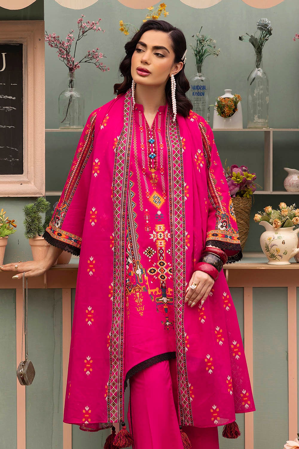 3 Piece Unstitched Printed Lawn Suit SD-52103