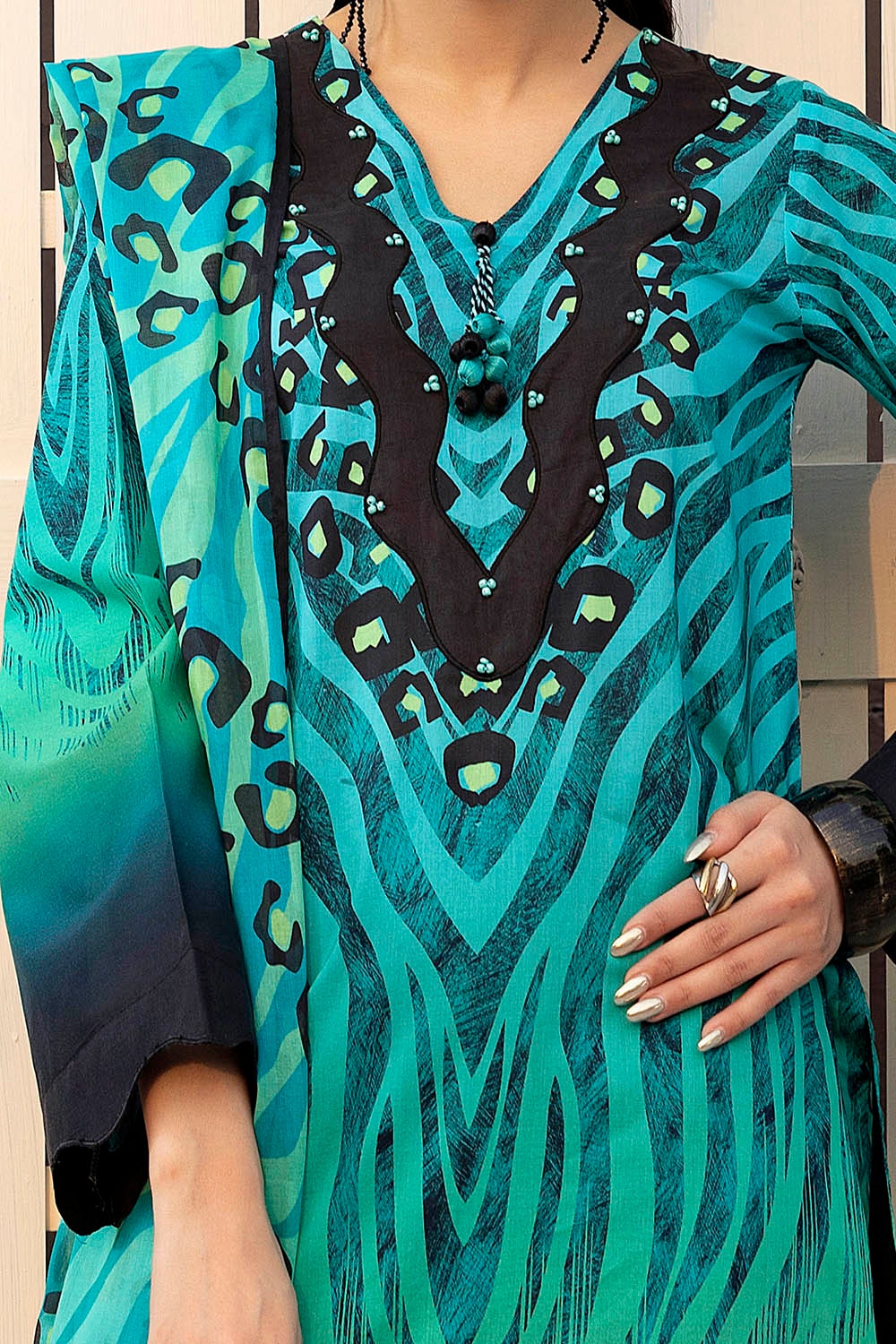 3 Piece Unstitched Printed Lawn Suit