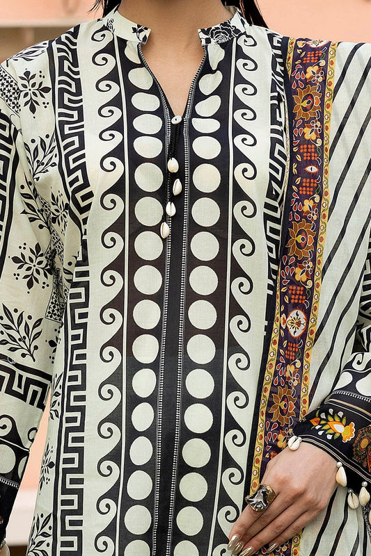 3 Piece Unstitched Printed Lawn Suit SD-52106