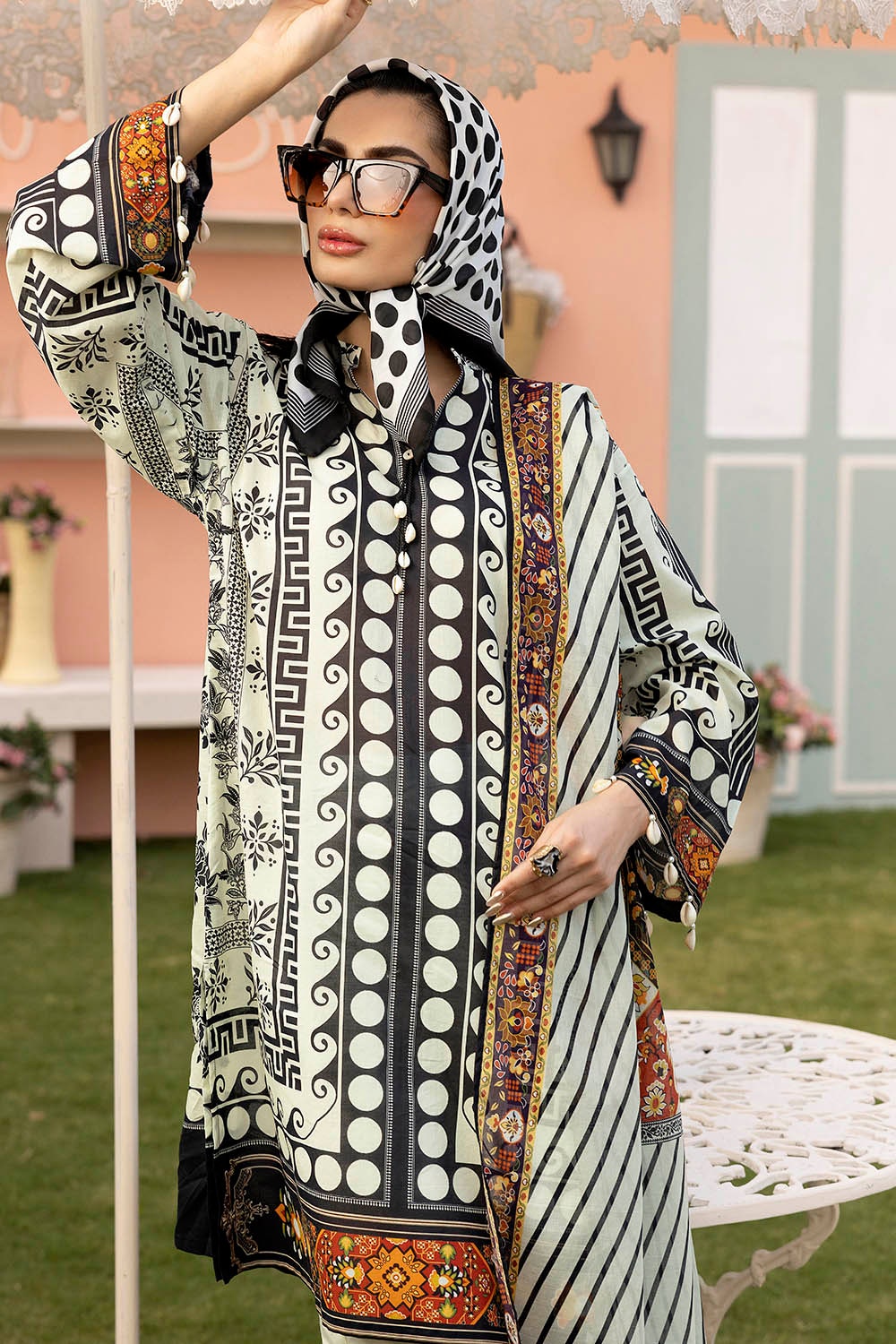 3 Piece Unstitched Printed Lawn Suit SD-52106