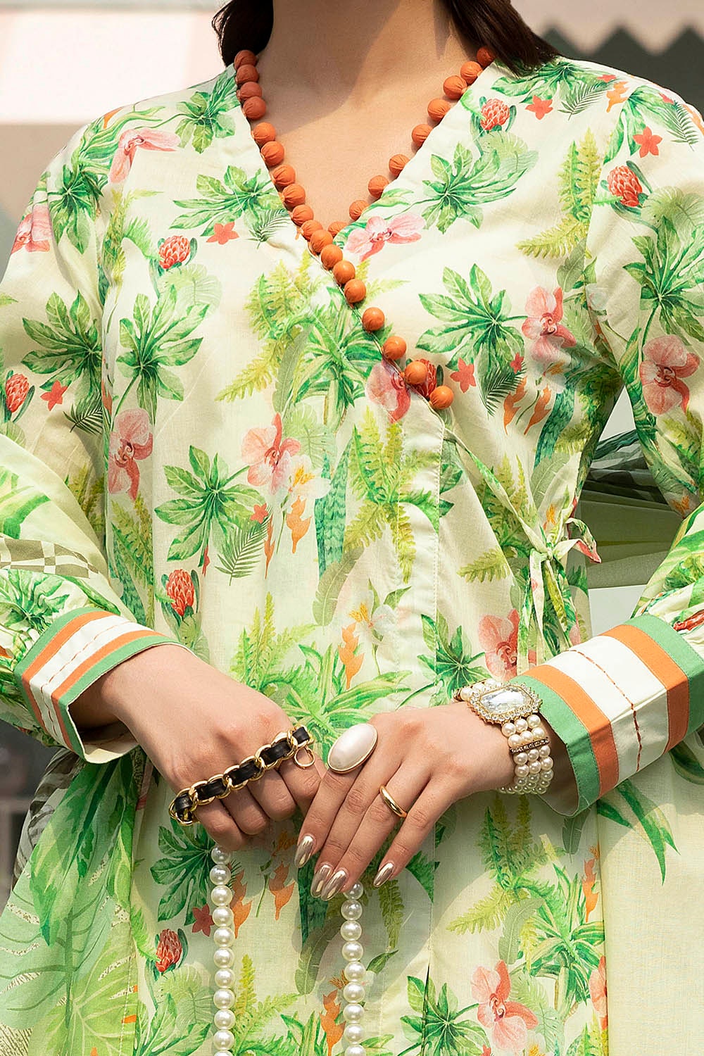 3 Piece Unstitched Printed Lawn Suit SD-52107