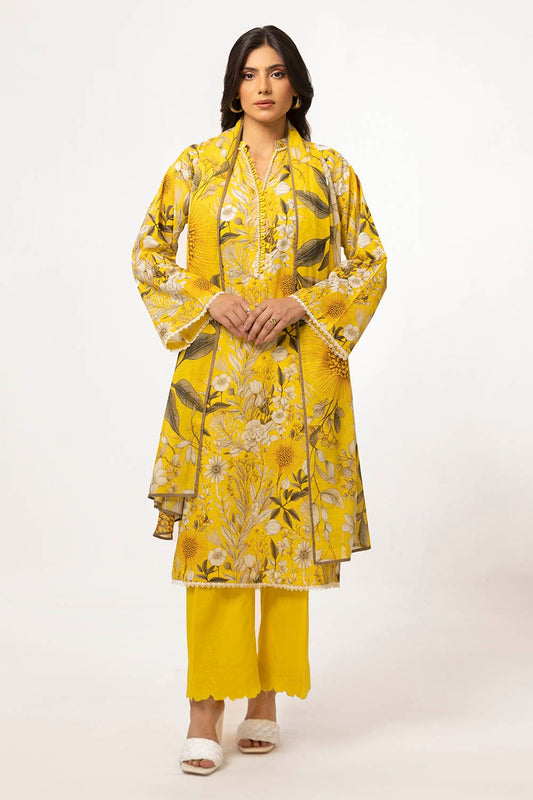 3 Piece Unstitched Printed Lawn Suit SD-52109