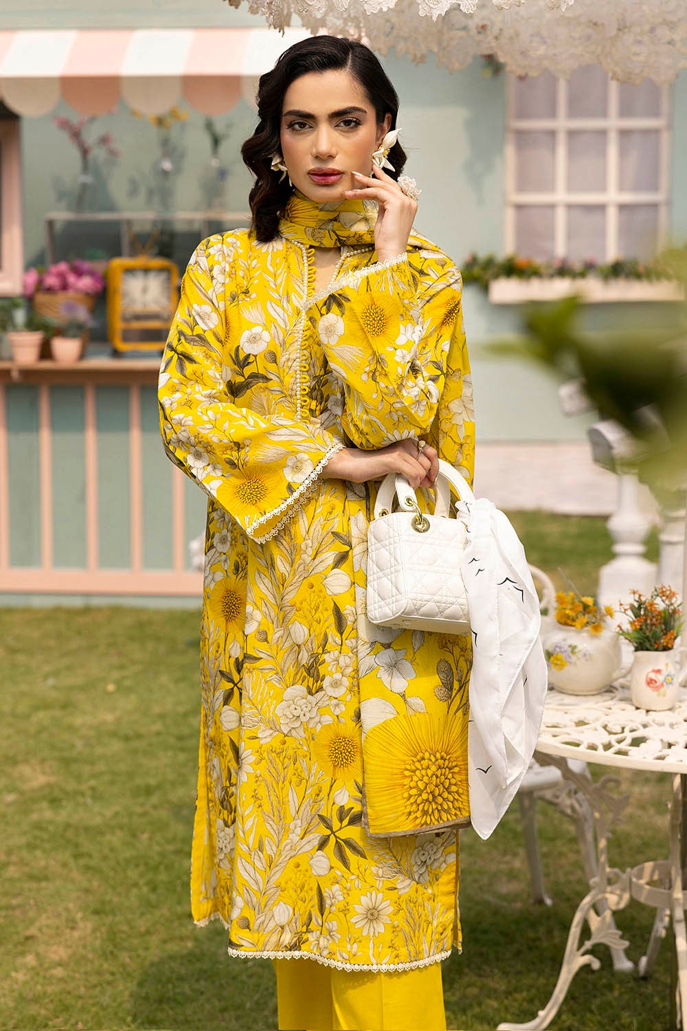 3 Piece Unstitched Printed Lawn Suit SD-52109