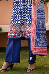 3 Piece Unstitched Printed Lawn Suit SD-52110