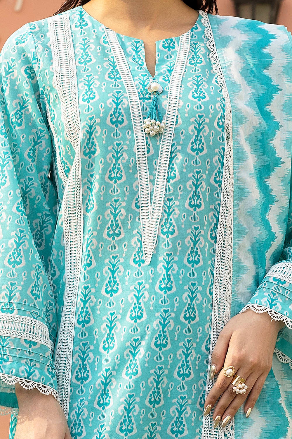 3 Piece Unstitched Printed Lawn Suit SD-52111