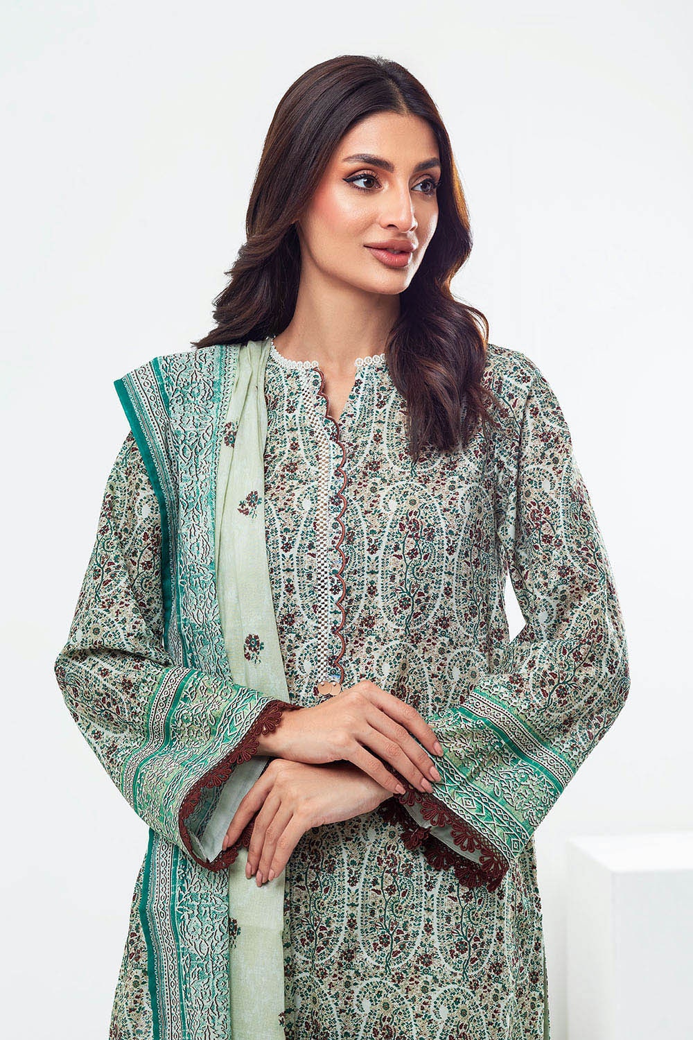 3 Piece Unstitched Printed Lawn Suit SD-52127