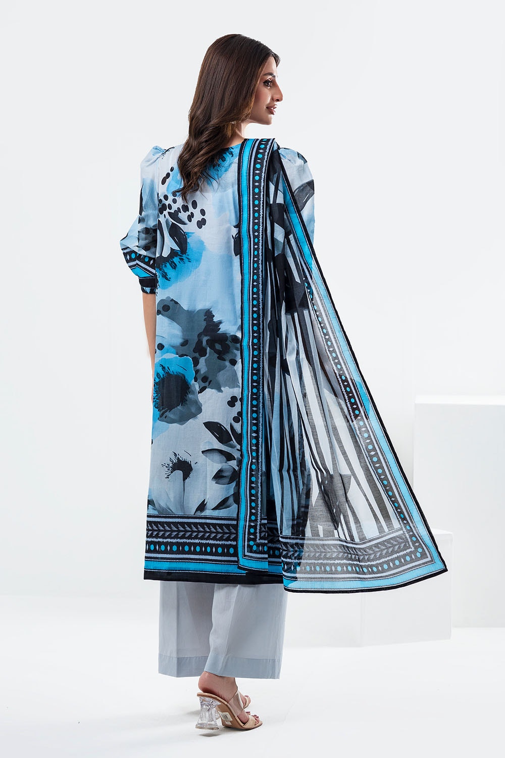 3 Piece Unstitched Printed Lawn Suit SD-52128