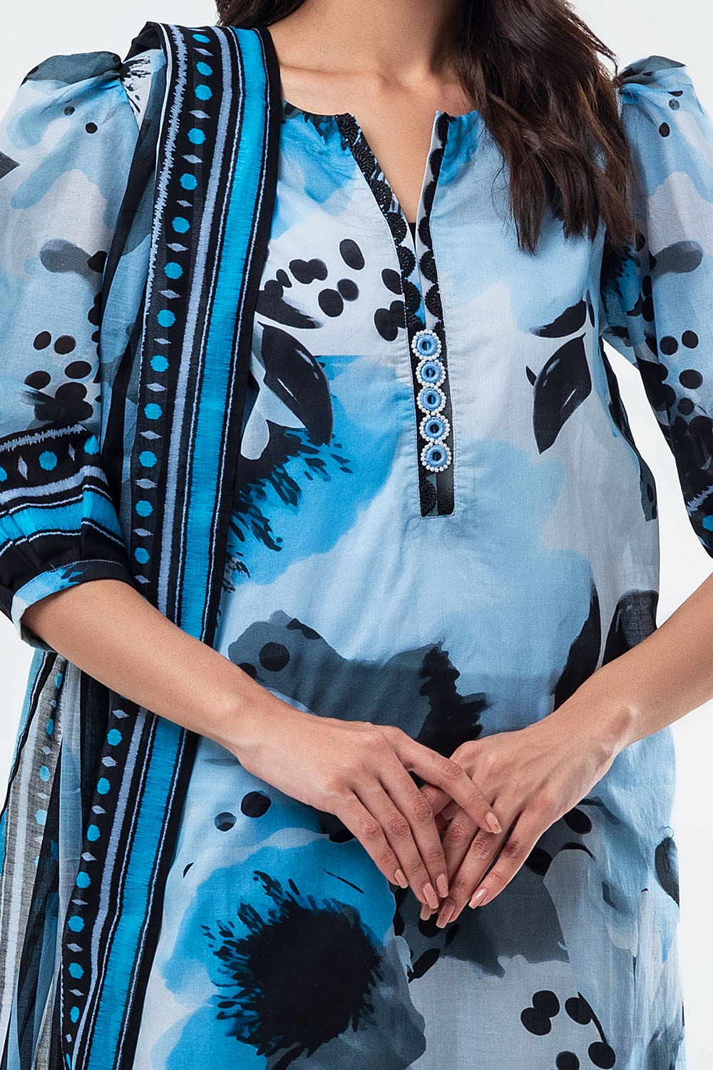 3 Piece Unstitched Printed Lawn Suit SD-52128