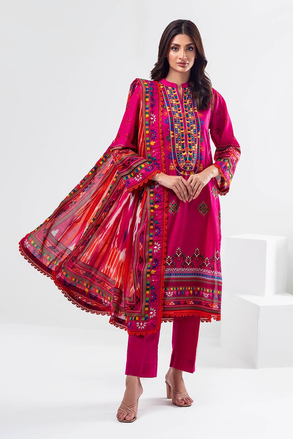 3 Piece Unstitched Printed Lawn Suit SD-52129