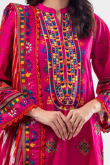 3 Piece Unstitched Printed Lawn Suit SD-52129