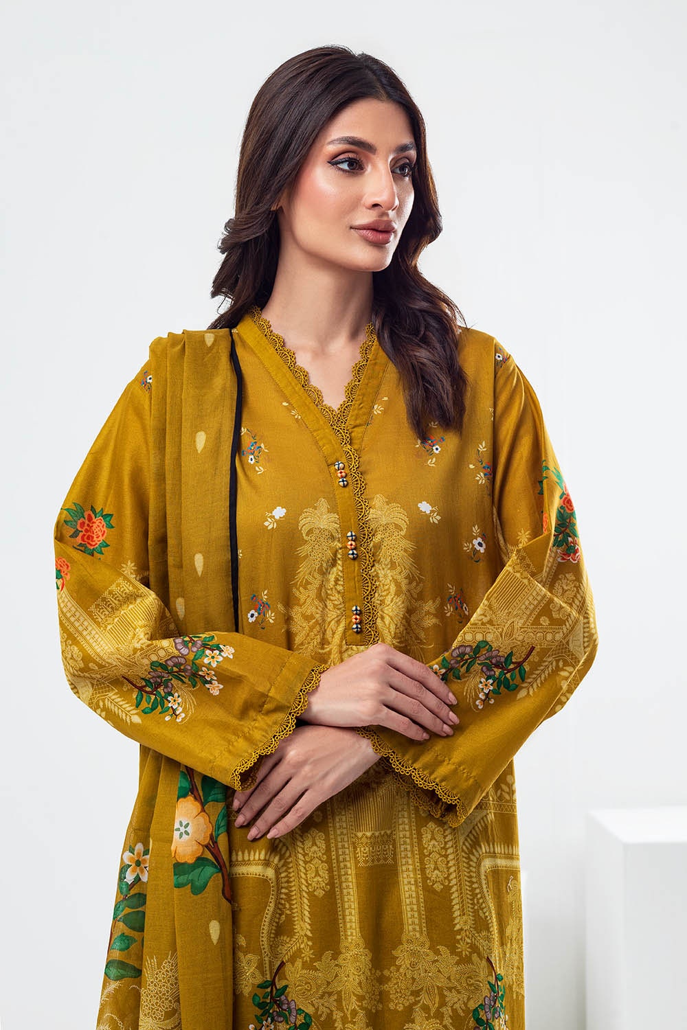 3 Piece Unstitched Printed Lawn Suit SD-52131