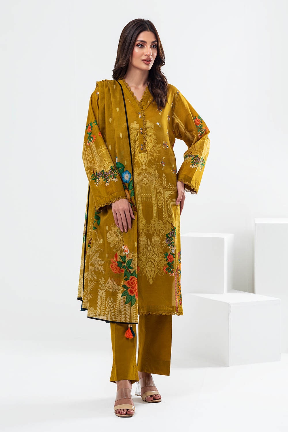 3 Piece Unstitched Printed Lawn Suit SD-52131