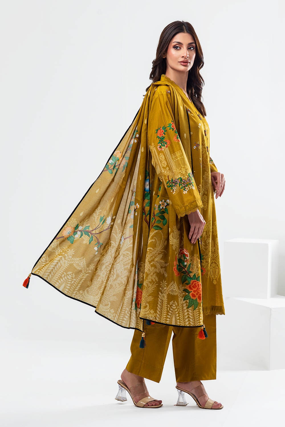 3 Piece Unstitched Printed Lawn Suit SD-52131