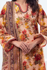 3 Piece Unstitched Printed Lawn Suit SD-52132