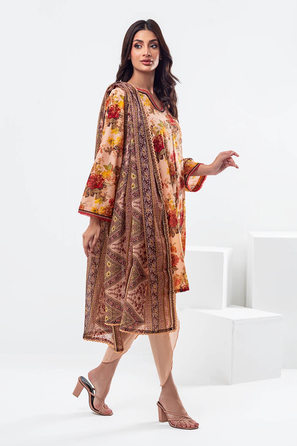 3 Piece Unstitched Printed Lawn Suit SD-52132