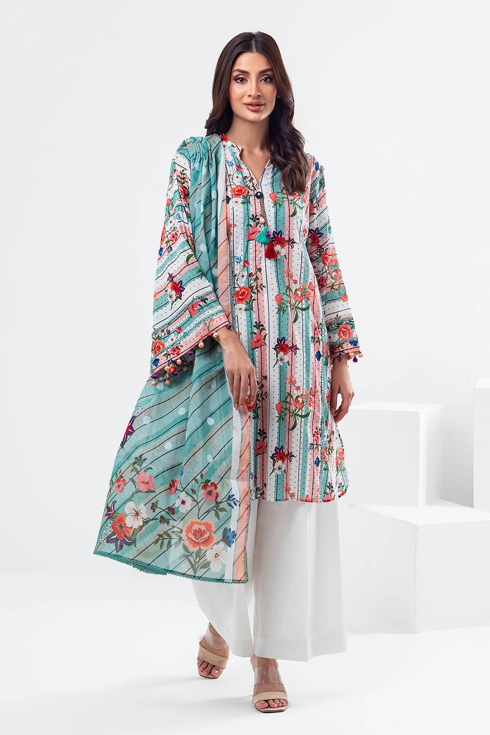 3 Piece Unstitched Printed Lawn Suit SD-52133